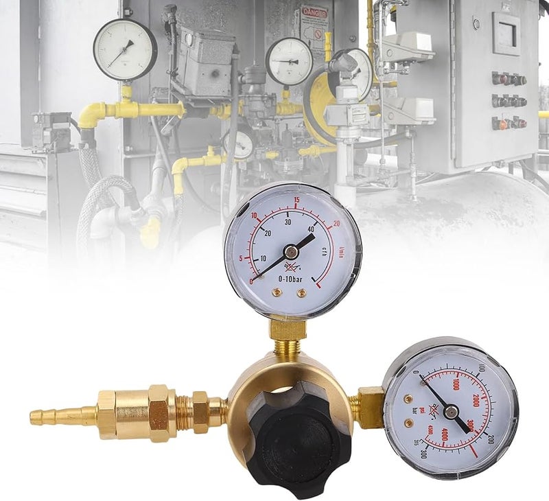 FTVOGUE Argon CO2 Gas Regulator CGA580 Inlet Dual Gauge 6 6FT Hose for MIG Welding - Image 4